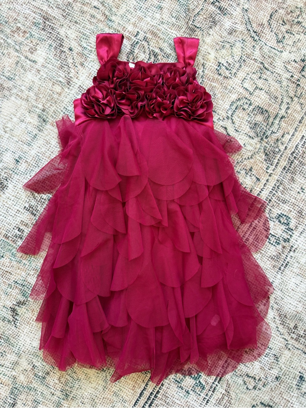 Girls size 4 holiday red dress